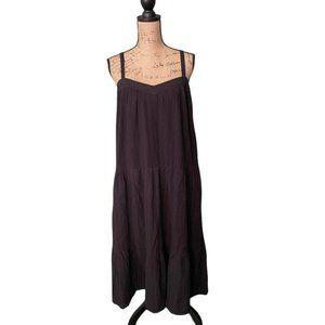 Womens Knox Rose Black Midi Dress L/*XL